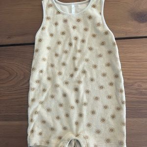 Rule and Cru terrycloth tank one piece with sun print